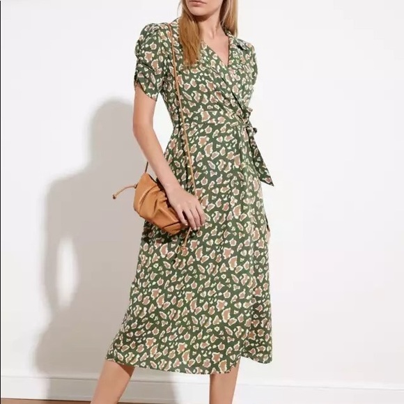 Belted Print Midi Dress - Picture 4 of 5